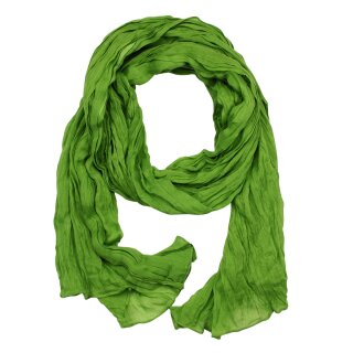 Baumwolltuch - Pareo - Sarong - Plisse Optik - grün - Baumwolle