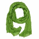 Cotton Scarf - Pareo - Sarong - pleated look - green -...