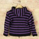 Kids jacket stripes - Model 09 - black - purple