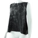 Shirt - sleeveless - A-line - black and white - jersey