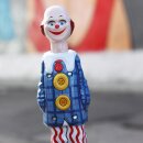 Tin toy - happy clown - circus - tin figure