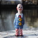 Tin toy - happy clown - circus - tin figure