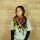 Kufiya - black - Tie dye-Batik-multicolored 01 - Shemagh - Arafat scarf