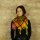 Kufiya - Tie dye-Batik-multicolored - black 01 - Shemagh - Arafat scarf