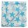 Cotton Scarf - Stars 8 cm white - blue-light - squared kerchief
