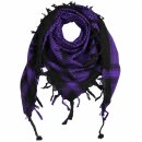 Kufiya - black - dark-dark purple - Shemagh - Arafat scarf