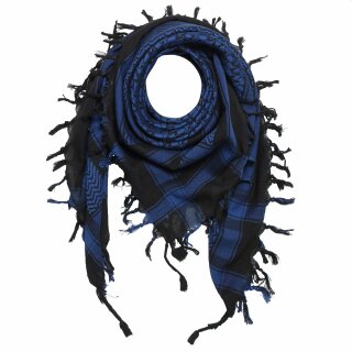 Kufiya - black - blue-dark blue - Shemagh - Arafat scarf