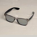 Freak Scene Sonnenbrille schwarz transparent - M - silber...