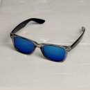 Freak Scene Sunglasses black transparent - M - blue mirrored