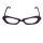 glitzernde Partybrille - lila & lila-transparent gemustert - Spaßbrille