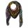 Cotton Scarf - Celtic Tribal black - tie dye 01 - squared kerchief