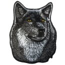 Aufnäher - Wolf - Wolfsgesicht gelbe Augen - Patch