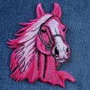Patch - Horse - pink-rose