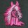 Patch - Horse - pink-rose
