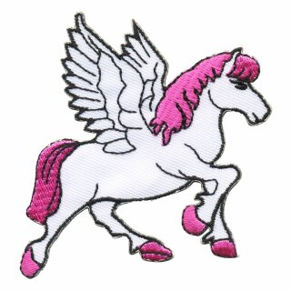 Patch - Horse Pegasos - white-pink
