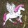 Patch - Horse Pegasos - white-pink