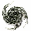 Kufiya - white - green-khaki - Shemagh - Arafat scarf