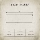 Schal - Bamboo - braun tie dye - 40x140 cm - Halstuch