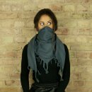Kufiya - grey - grey - Shemagh - Arafat scarf
