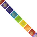 Prayer flag - flag - Sacred Geometry - multicoloured - Chakra colours - paper - approx. 10,5 x 10,5 cm