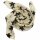 Baumwolltuch - Sterne 8 cm beige - schwarz - quadratisches Tuch