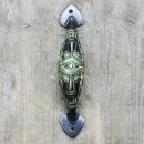 Door handle - Mask - Aztec mask - handle - brass
