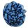 Baumwolltuch - Peace Muster 10 cm blau - schwarz - quadratisches Tuch