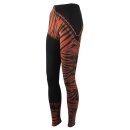 Leggings - Batik - Tread - schwarz - rot-zinnoberrot