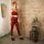 Leggings - Batik - Haze - schwarz - rot-zinnoberrot