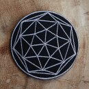 Aufnäher - Dodekaeder - Metatrons Würfel - heilige Geometrie - gold oder silber - Patch
