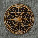 Patch - Seeds of life - sacred geometry - gold or silver - patch