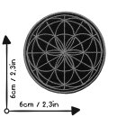 Patch - Seeds of life - sacred geometry - gold or silver - patch