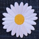 Aufnäher - Gänseblümchen - Blüte - weiß - Patch