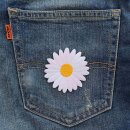 Aufnäher - Gänseblümchen - Blüte - weiß - Patch