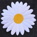 Aufnäher - Gänseblümchen - Blüte - weiß - Patch