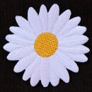 Aufnäher - Gänseblümchen - Blüte - weiß - Patch