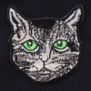 Patch - Cat head - eyes green - patch