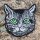 Patch - Cat head - eyes green - patch