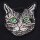 Patch - Cat head - eyes green - patch