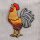Patch - Rooster - multicoloured - patch
