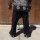 Unisex Haremshose - Pumphose - Sarouel mit Knopfleiste - Yogi Pants - Cargohose - schwarz
