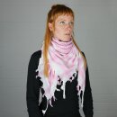 Kufiya - white - pink - Shemagh - Arafat scarf