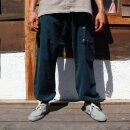Unisex Haremshose - Pumphose - Sarouel mit Knopfleiste - Yogi Pants - Cargohose - petrol