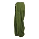 Unisex harem pants - Aladdin pants with wooden buttons - bloomers - Yogi Pants - olive green