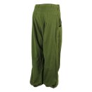 Unisex harem pants - Aladdin pants with wooden buttons - bloomers - Yogi Pants - olive green