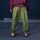 Unisex harem pants - Aladdin pants with wooden buttons - bloomers - Yogi Pants - olive green