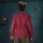 Mens Shirt - Dress Shirt - Stand-up Collar - Mandarin Collar - plum