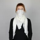 Cotton scarf - nature - squared kerchief