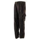 Haremshose - Pluderhose - Aladinhose - Pumphose - braun - cracked look