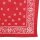Bandana Scarf - Paisley pattern 01 - red - white - squared neckerchief
